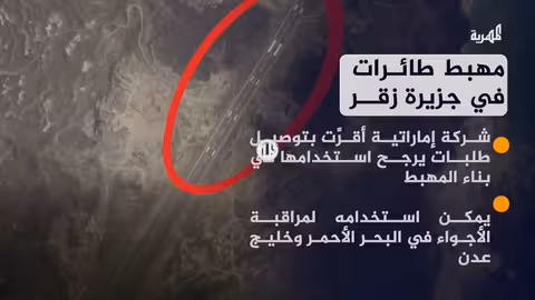 مهبط طائرات غامض في جزيرة زقر بالبحر الأحمر: تفاصيل