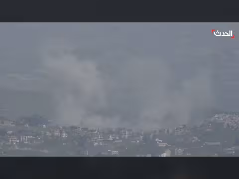 مشاهد حية لغارة إسرائيلية على جنوب لبنان