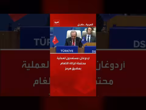 أردوغان: استعدادات لإزالة الألغام بمضيق هرمز