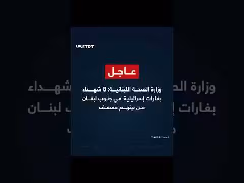 8 شهداء في غارات إسرائيلية جنوب لبنان