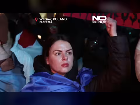 بولندا تحيي الذكرى الرابعة لغزو روسيا لأوكرانيا في وارسو