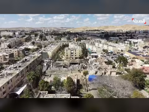 صور جوية تُظهر الدمار الهائل في ديمونة الإسرائيلية