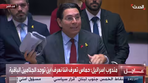 مندوب إسرائيل في مجلس الأمن: شروط السلام تتطلب نزع سلاح حماس