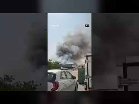 شظايا صاروخ إيراني تسقط في المنطقة الصناعية بالدوحة