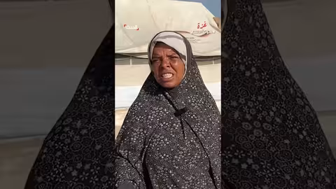 نازحة فلسطينية تصف أوضاعها الصعبة وتدعو لوقف الحرب