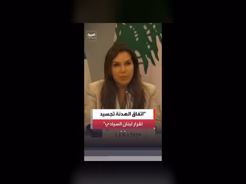 سفيرة لبنان: وقف إطلاق النار قرار سيادي