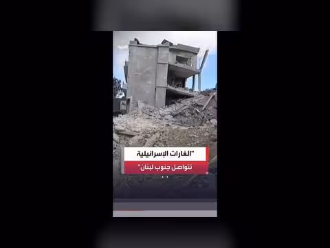 استمرار الغارات الإسرائيلية على جنوب لبنان