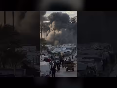 قصف إسرائيلي يستهدف خيام نازحين بغزة ويسفر عن شهيد وجرحى