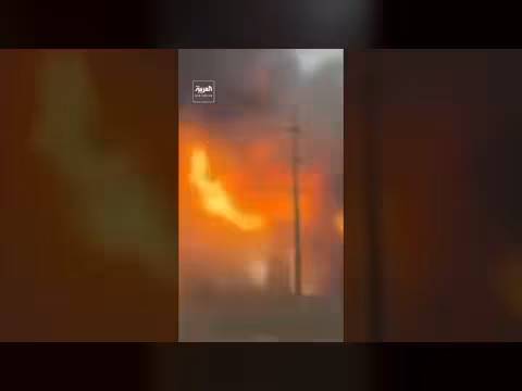 اندلاع حريق في حقل بارس للغاز جنوب إيران بعد هجوم إسرائيلي