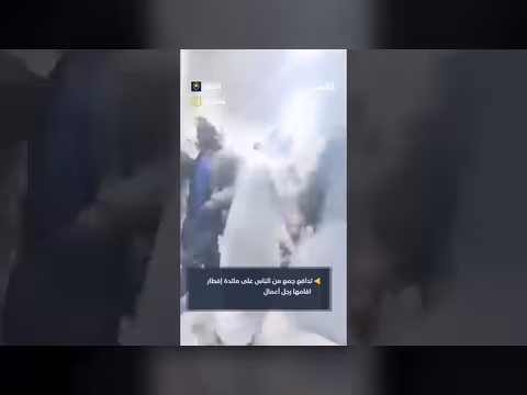 تدافع المواطنين على مائدة إفطار رجل الأعمال لطف المهرس في الضالع