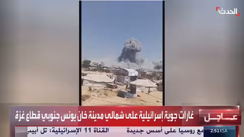 غارات جوية إسرائيلية على خان يونس جنوب قطاع غزة