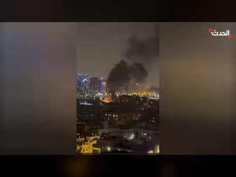 دخان يتصاعد بالقرب من القنصلية الأمريكية في دبي