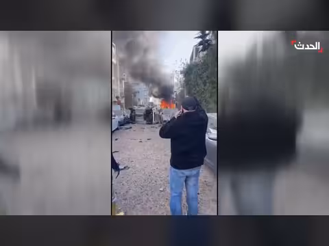 حرائق ودمار في تل أبيب جراء صاروخ إيراني عنقودي