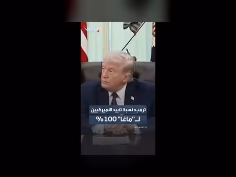 ترمب: 100% من الأميركيين يؤيدون ماغا