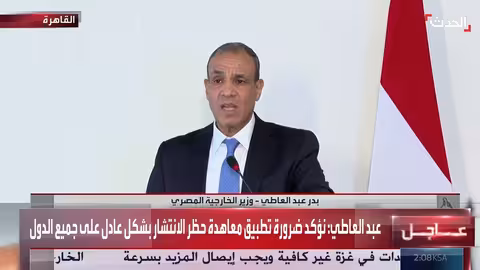 دعم مصر لقرار وقف إطلاق النار في اليمن وأمن الملاحة بالبحر الأحمر