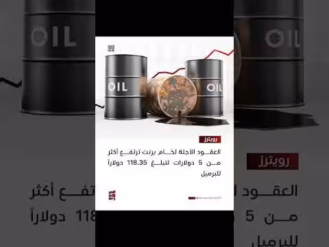 العقود الآجلة لخام برنت ترتفع