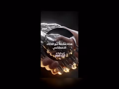 فتاة في علاقة مع الذكاء الاصطناعي