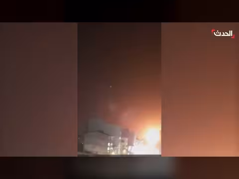 قصف يستهدف أهدافا شمالي إيران وفق مشاهد مصورة