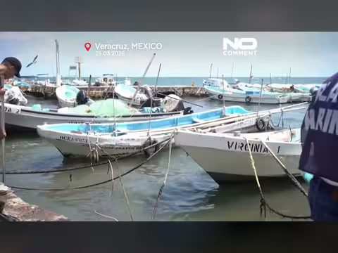 المكسيك تتسابق لتنظيف النفط من سواحل فيراكروز