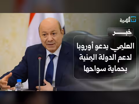 العليمي يدعو أوروبا لدعم اليمن