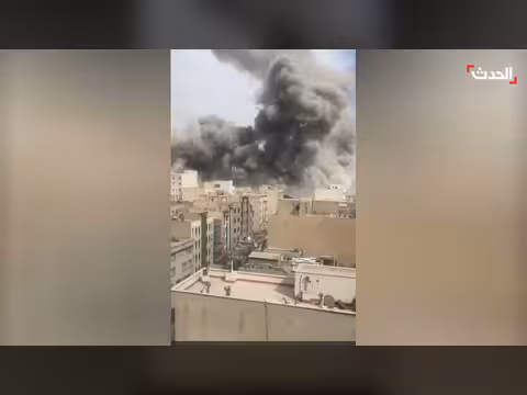 انفجار يستهدف قاعدة للباسيج في طهران. . صور تظهر آثار الاستهداف