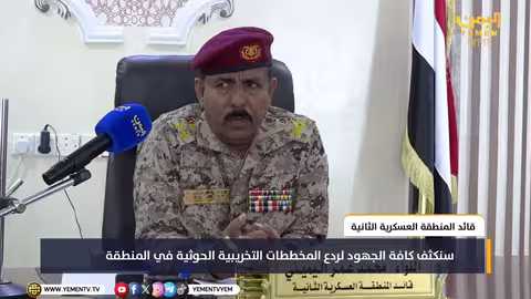 اليميني: تكثيف الجهود لردع مخططات الحوثيين في الجنوب