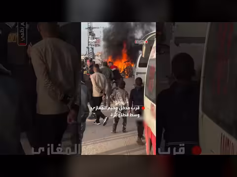 غارة إسرائيلية تستهدف مركبة في غزة