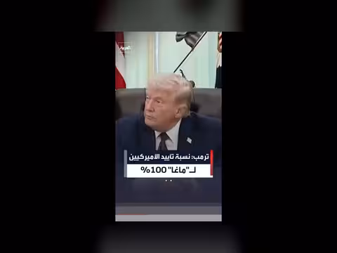 ترمب: 100% من الأميركيين يؤيدون ماغا