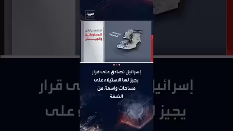 إسرائيل تصادق على قرار لتسجيل أراضٍ في الضفة الغربية باسمها