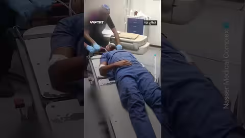 إصابة ممرض برصاص مسيرة تابعة للاحتلال داخل مستشفى ناصر