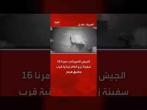 الجيش الأميركي يدمر 16 سفينة زرع ألغام إيرانية