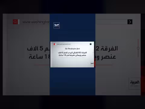 واشنطن بوست: إلغاء مناورات الفرقة 82 المحمولة جوًا وسط ترقب نشرها بالشرق الأوسط