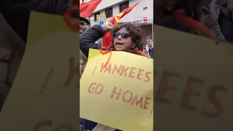 مظاهرات مدريد ضد سياسات ترمب