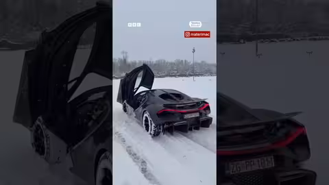 بوغاتي تتحدى الثلوج في تجربة فريدة