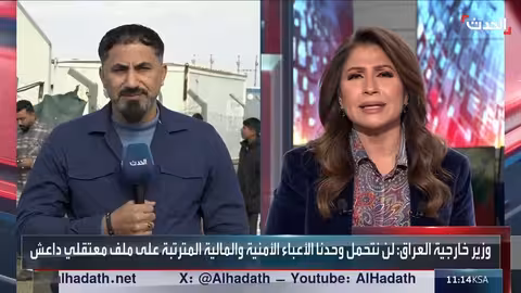 الحدث: families return to Iraqi camp