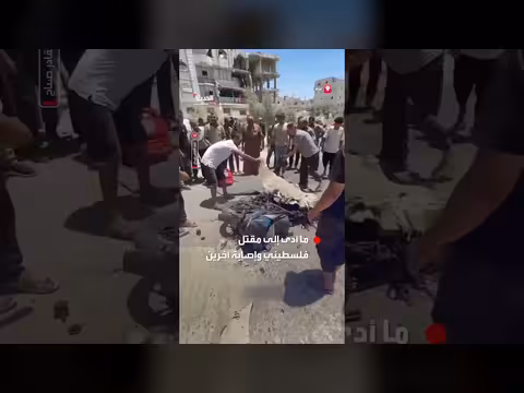مقتل فلسطيني وإصابة آخرين في قصف إسرائيلي في غزة