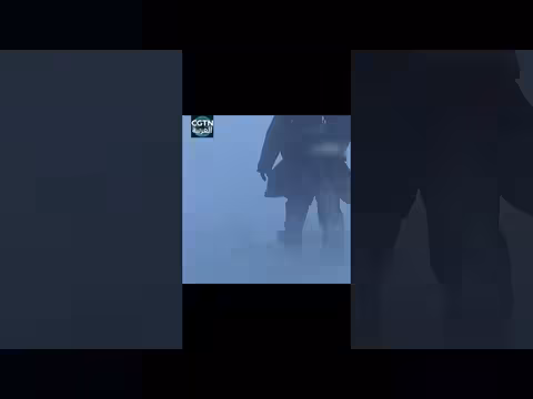 شرطة صينية تنقذ راعي أغنام وقطيعه في عاصفة ثلجية