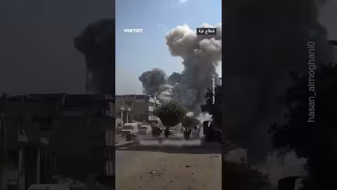 قصف إسرائيلي يستهدف مبنى الإغاثة الطبية في غزة