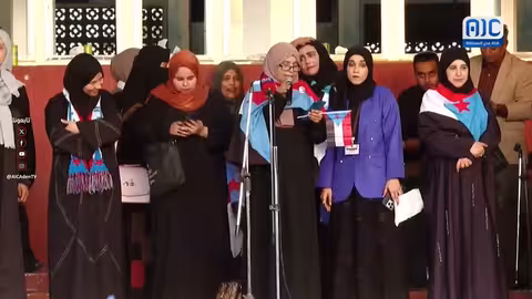دعم القوات الجنوبية والمطالبة بالدولة: كلمة للمرأة بنقابة عمال الجنوب