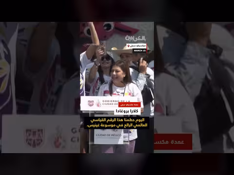 مكسيكو سيتي تحصل على رقم قياسي عالمي