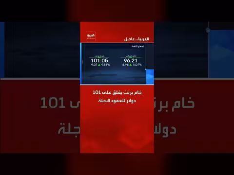 خام برنت يتجاوز 101 دولار للبرميل