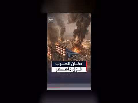غارات إسرائيلية على منشآت في ماهشهر جنوب إيران