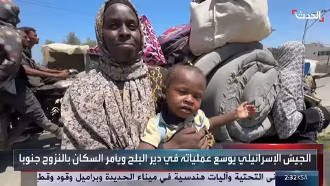 عملية برية إسرائيلية في دير البلح وإخلاء السكان