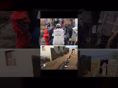 الخلية الإنسانية في المقاومة الوطنية تغيث أسراً تضررت من السيول