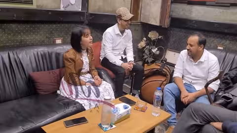 ماريا قحطان في استوديوهات عمار بالقاهره