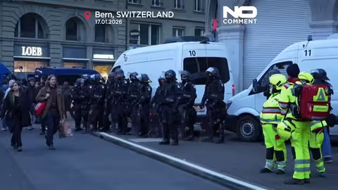 احتجاجات في دافوس ضد ترامب والمنتدى الاقتصادي