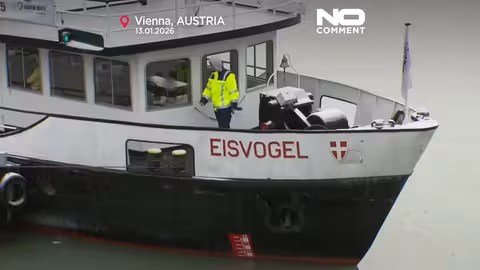 فيينا تواجه موجة صقيع قارس وتجمد نهر الدانوب