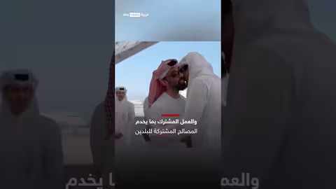 رئيس الإمارات يستقبل أمير قطر في اجتماع ثنائي