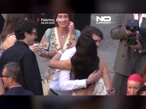 دوا ليبا وكالوم تورنر يحتفلان بحفل زفاف في صقلية