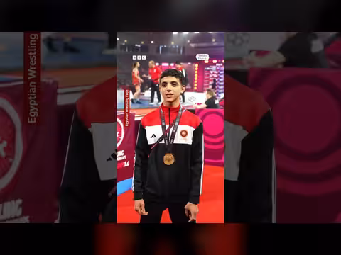 المصارع المصري حسونة يحرز ذهبية أفريقية